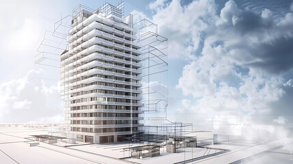 Fototapeta premium building blueprint