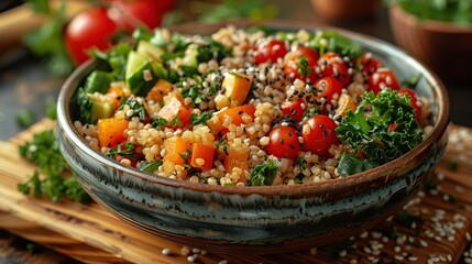 Healthy and Delicious Quinoa Salad with Vegetables