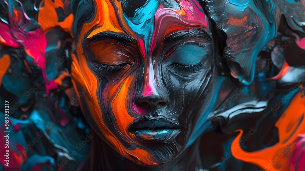 Poster 57. an abstract representation of emotions through color and shape