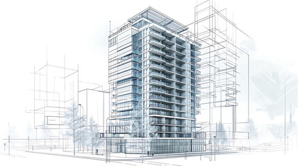 Fototapeta premium building blueprint