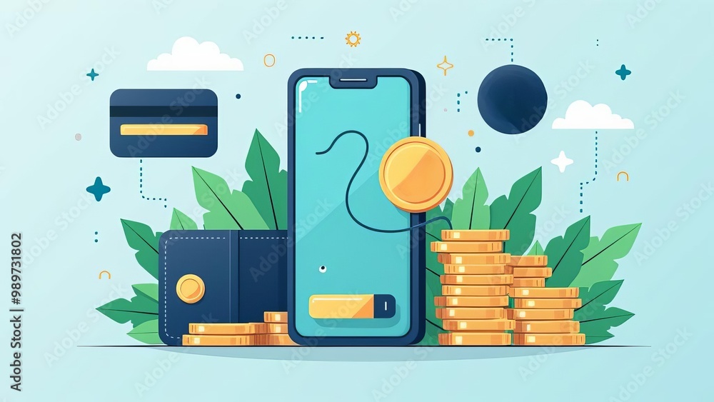 Poster mobile banking app: secure digital finance management solutions for seamless transactions and saving