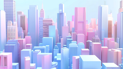 Obraz premium 3d city