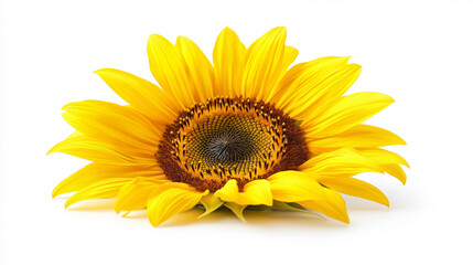 Naklejka premium sunflower isolated on white background