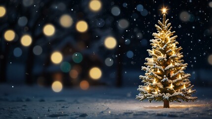 christmas tree with lights