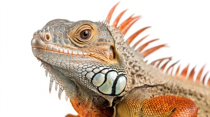Fototapeta premium Close-up Portrait of a Green Iguana
