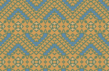 Sari Border Islamic Art Geometric Patternfolk Embroidery, Aztec Geometric Ornament Print. Design for Carpet, Wallpaper, Clothing, Wrapping, Fabric