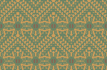 America Philippine Ethnic Patternfolk Embroidery, Aztec Geometric Ornament Print. Design for Carpet, Wallpaper, Clothing, Wrapping, Fabric