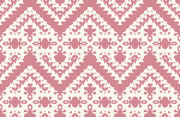 Native Patterns Double Ikat Patternfolk Embroidery, Aztec Geometric Ornament Print. Design for Carpet, Wallpaper, Clothing, Wrapping, Fabric