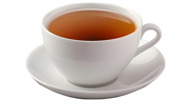  a cup of tea isolated on transparent white background