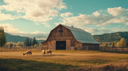 A Rustic Barn in the Countryside