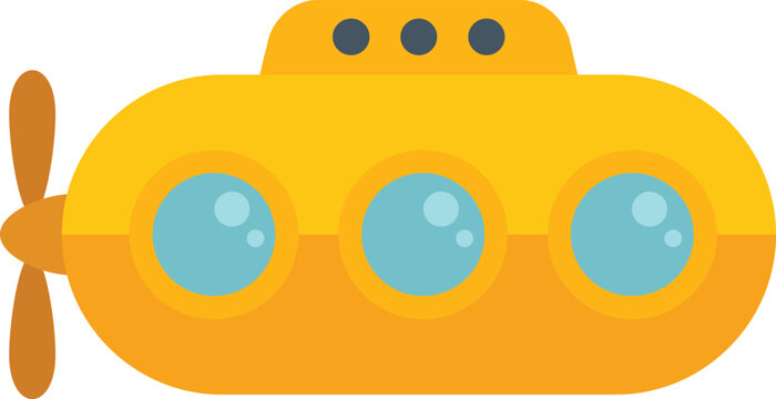 Yellow submarine is navigating underwater, offering a glimpse into the fascinating world beneath the surface