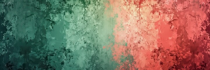 Fototapeta premium A vibrant, textured background featuring a blend of green and red hues, perfect for creative projects, graphic design, and modern presentations.