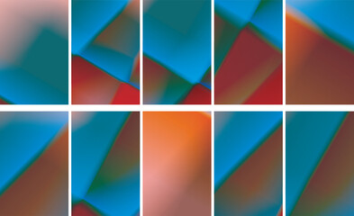 Obraz premium Gradient vector background with beautiful visuals. Vector illustration.ечать