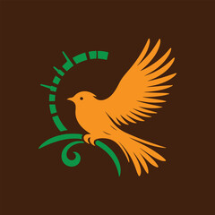 A Bird vector illustration for Logo and T-Shirt design