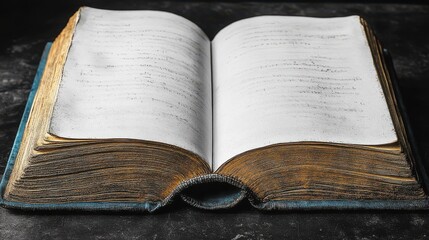 Obraz premium Open Old Book with Grunge Texture