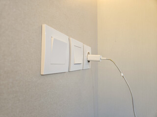 electrical switch and electrical plug for charging mobile phones