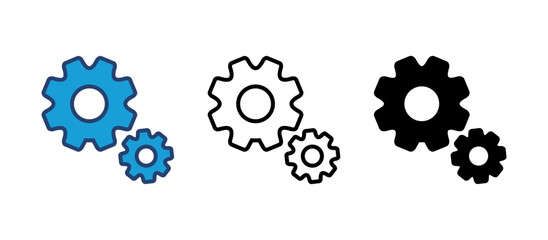 setting Icon Vector. Cog settings Icon Symbol