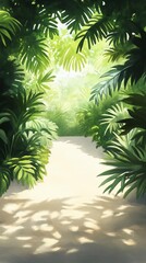 Fototapeta premium Botanical Gardens Garden Design Foreshortening