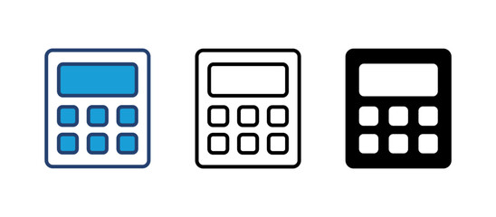 Fototapeta premium Calculator icon vector. Accounting calculator icon. calculator vector