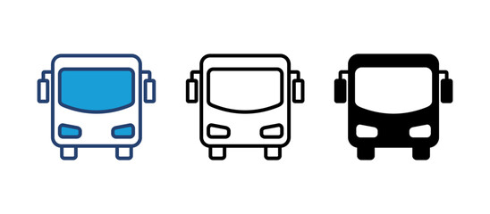 Bus icon vector. bus vector icon