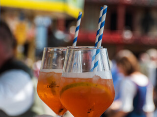 Refreshing Summer Cocktails with Striped Straws