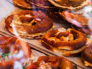 Freshly Baked Pretzels with Tasty Fillings