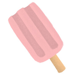 Ice cream popsicle illustration handdrawn 