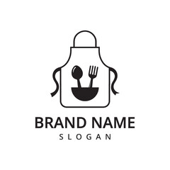 Cooking logo,Cook apron for logo For restaurant, cafe menu or banner, poster.