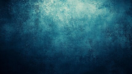 Obraz premium dark blue background texture with black vignette in old vintage grunge textured border design dark elegant teal color wall with light spotlight center 