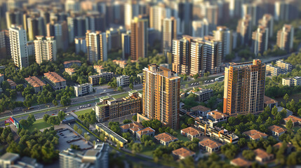 Obraz premium 3d city