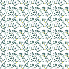 Free vector small winter flowers pattern