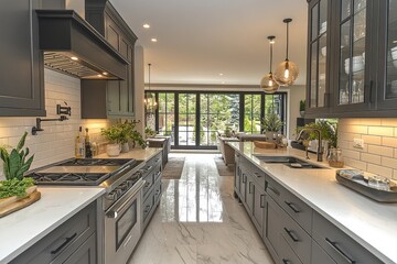 Fototapeta premium Modern Kitchen Interior Design