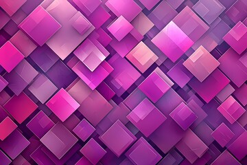 Obraz premium Vibrant geometric patterns in shades of pink and purple.