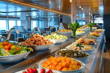 Catering buffet in luxury hotel or restaurant.