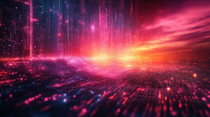 Fototapeta premium Abstract Digital Landscape