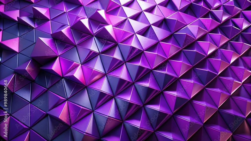 Leinwandbilder abstract pattern of purple triangles creating a vibrant and dynamic visual background design element