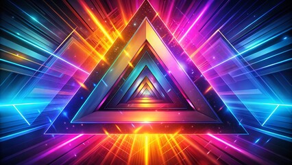 Obraz premium Abstract Triangle with Arrows Design for Android Interface in Modern Graphic Style