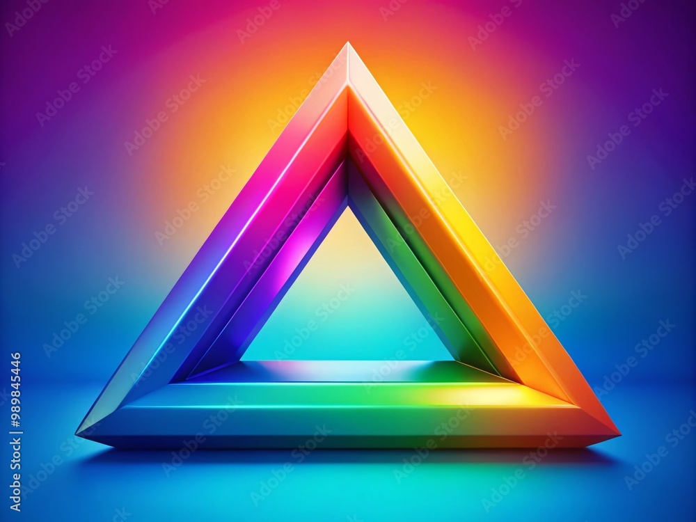 Poster angles of an obtuse triangle representing geometry concepts in mathematics and education illustratio