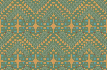 Mexican Ndebele Traditional Patternfolk Embroidery, Aztec Geometric Ornament Print. Design for Carpet, Wallpaper, Clothing, Wrapping, Fabric