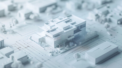 3d render house exterior