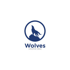 Wolf Creative Concept Logo Design Template