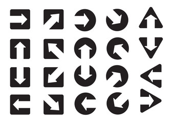 シンプルな矢印のアイコン