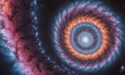 Artificial Intelligence. Image of the Galaxy. 