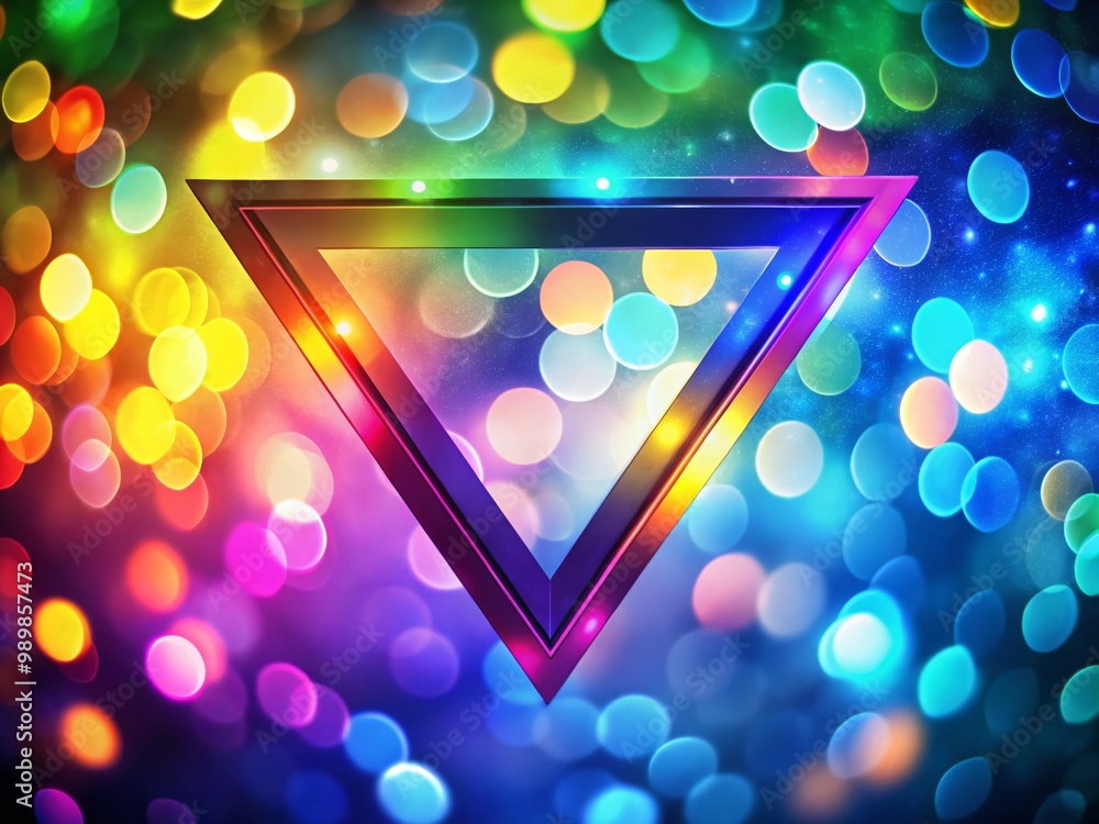 Aufkleber bold inverted triangle symbol on a minimalist background for design and graphic use