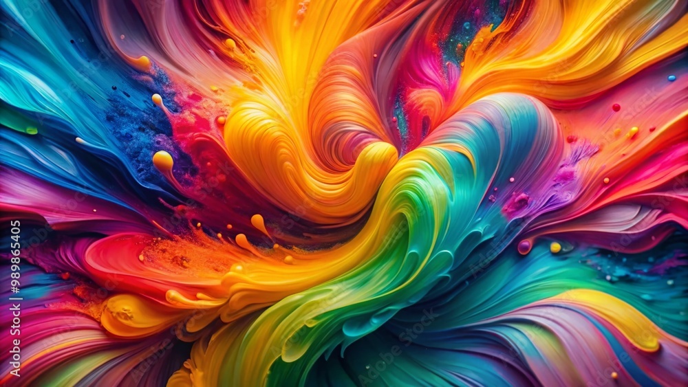 Poster colorful abstract background with dynamic patterns ideal for social media and creative projects