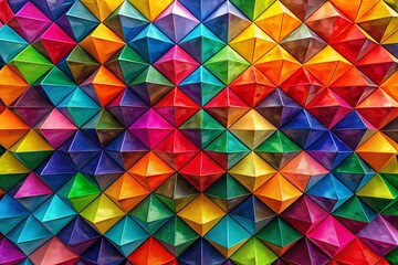 Colorful Abstract Triangles PNG for Graphic Design, Backgrounds, and Creative Projects