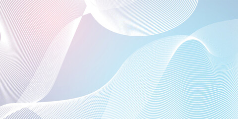 Modern abstract background with flowing lines. Digital future technology concept.