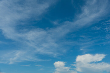 blue sky with white cloud background
