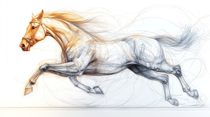 Horse Running in Motion