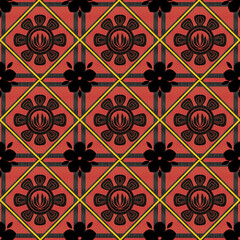 seamless pattern with flowers